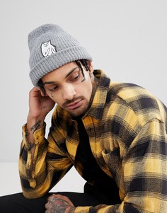 Серая шапка-бини RIPNDIP Lord Nermal - Серый