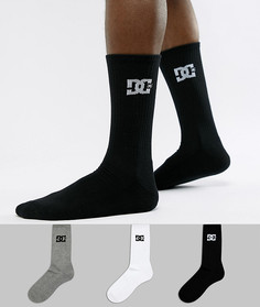 3 пары носков с логотипом DC Shoes - Мульти