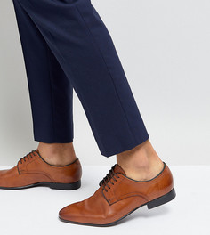 Светло-коричневые строгие туфли для широкой стопы Silver Street - Рыжий