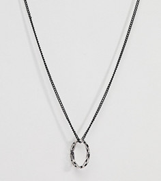 Серебристо-черное ожерелье DesignB эксклюзивно для ASOS - Серебряный