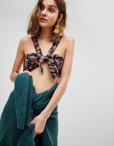 Бралетт с халтером Free People - Черный