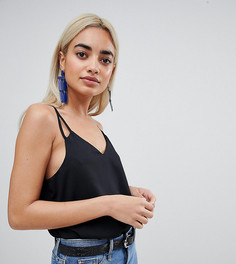 Топ на бретелях River Island Petite - Черный