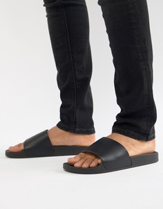 Черные шлепанцы New Look - Черный