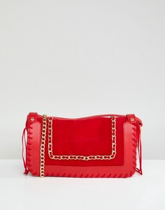 Красная сумка через плечо с цепочкой Yoki Fashion - Красный