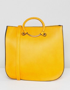 Большая желтая сумка-тоут Yoki Fashion - Желтый