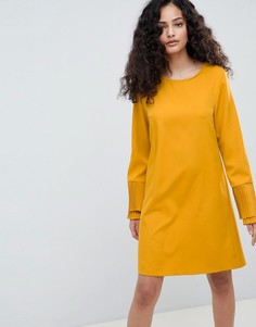 Свободное платье с рукавами клеш Parisian - Желтый