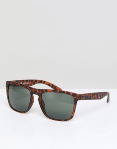Квадратные солнцезащитные очки в черепаховой оправе Jack & Jones - Коричневый