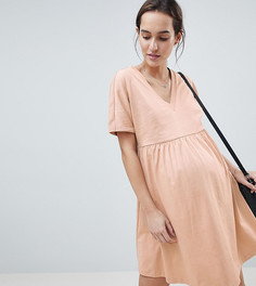 Свободное хлопковое платье ASOS DESIGN Maternity - Мульти