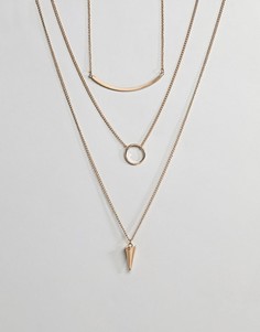Ожерелье с подвесками Ashiana - Золотой