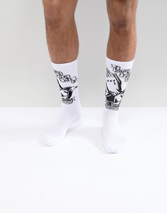 Белые носки Santa Cruz - Белый