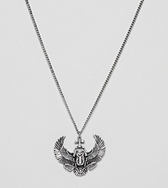 Серебристое ожерелье с подвеской-птицей Reclaimed Vintage эксклюзивно для ASOS - Серебряный