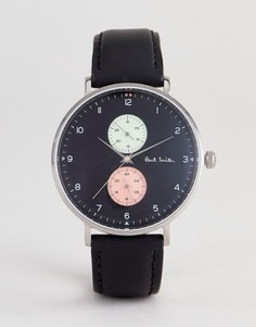 Часы с черным кожаным ремешком Paul Smith PS0070004 - 42 мм - Черный