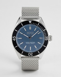 Серебристые часы BOSS By Hugo Boss 1513561 Ocean Edition - Серебряный