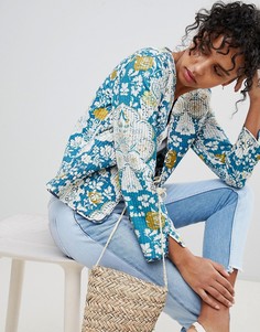 Куртка с цветочным принтом Pepe Jeans Lala - Темно-синий
