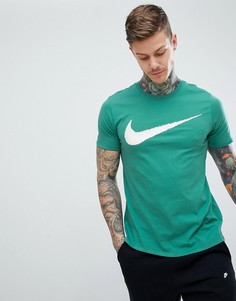 Зеленая футболка с логотипом-галочкой Nike Hangtag 707456-368 - Зеленый