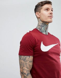 Красная футболка с логотипом-галочкой Nike Hangtag 707456-678 - Красный