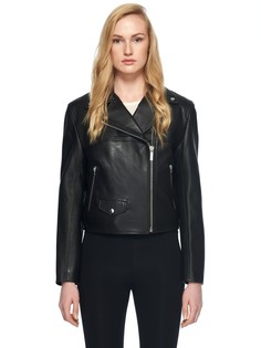 Чёрная куртка-косуха на молнии Helmut Lang