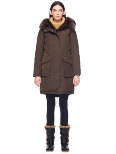 Парка с отделкой мехом Woolrich