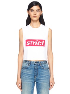 Укороченный топ из хлопка Alexander Wang