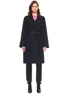 Монохромный тренч с отворотами на рукавах Isabel Marant