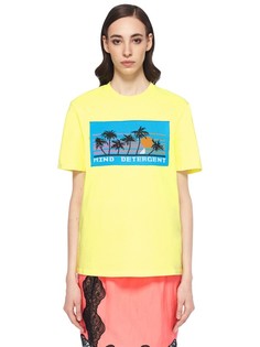 Футболка из хлопка с аппликацией Alexander Wang