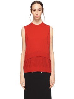 Шерстяной топ сложного кроя Alexander Wang
