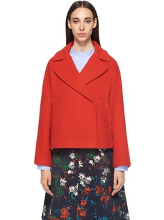 Укороченное пальто из шерсти прямого кроя Cedric Charlier