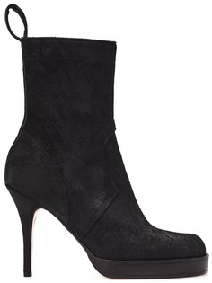 Кожаные ботильоны на каблуке Rick Owens
