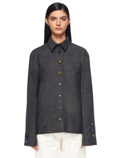 Рубашка из шерсти с меланжевым эффектом J.Kim