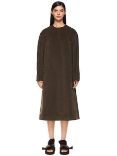 Платье-миди свободного кроя из вельвета J.Kim