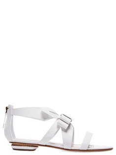 Сандалии из гладкой кожи с декором в виде банта Nicholas Kirkwood