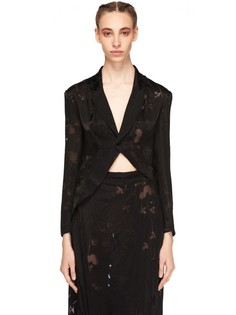 Пиджак с асимметричной линией низа Yohji Yamamoto