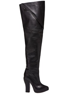 Ботфорты из кожи на высоком каблуке Carven