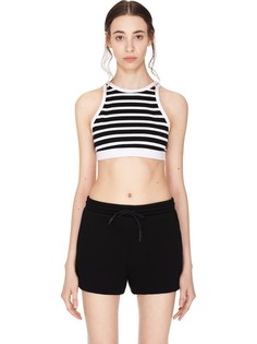 Короткий топ из эластичного хлопка T BY Alexander Wang