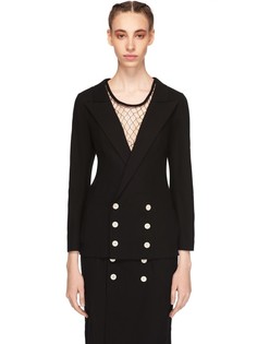 Двубортный пиджак из хлопка Yohji Yamamoto