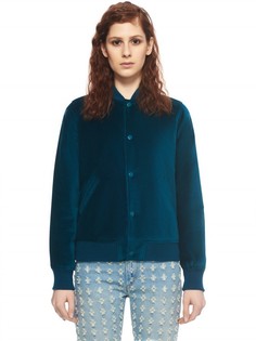 Куртка-косуха из бархата на кнопках A.P.C.
