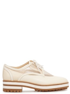 Дерби из кожи с прозрачными вставками Jil Sander Navy