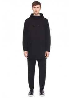 Чёрная парка с капюшоном A.P.C.