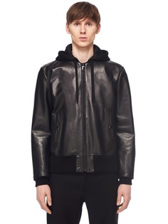 Куртка-косуха из кожи с капюшоном Marc Jacobs