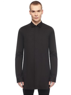 Удлинённая рубашка с потайными пуговицами Rick Owens