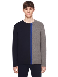 Комбинированный свитер из шерсти T BY Alexander Wang