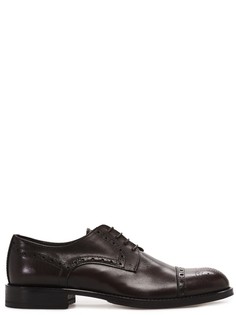 Монохромные броги из кожи Pollini