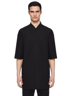 Хлопковая рубашка свободного кроя Rick Owens