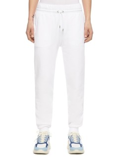 Белые спортивные брюки с карманами Maison Kitsune