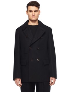 Укороченное пальто из шерсти Lemaire