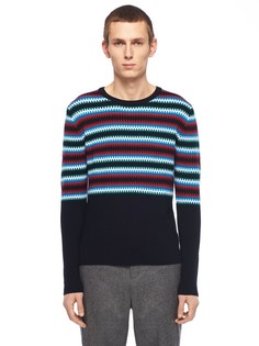 Джемпер из шерсти с полосатым узором Carven