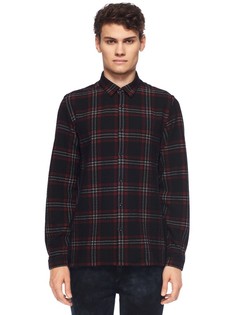 Рубашка из шерсти с клетчатым принтом The Kooples