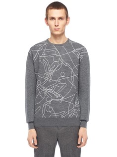 Джемпер из шерсти с принтом Carven