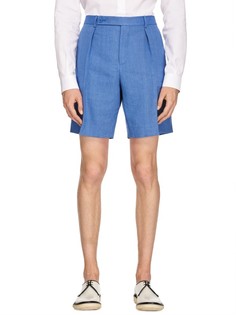Лаконичные шорты-бермуды из льна и хлопка Carven