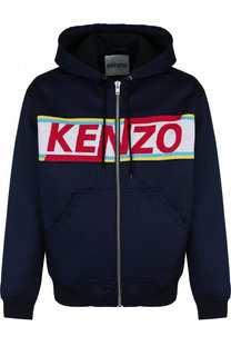 Хлопковый бомбер на молнии с капюшоном Kenzo